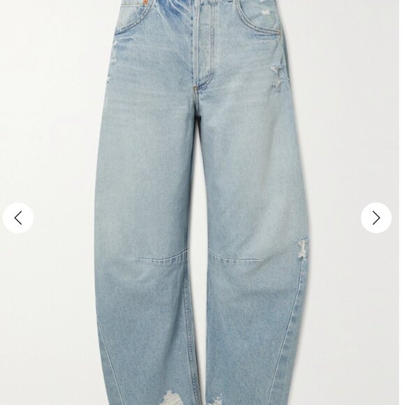 Citizens Of Humanity Denim - Citizens of Humanity Horseshoe Distressed High-rise Tapered Jeans, 27